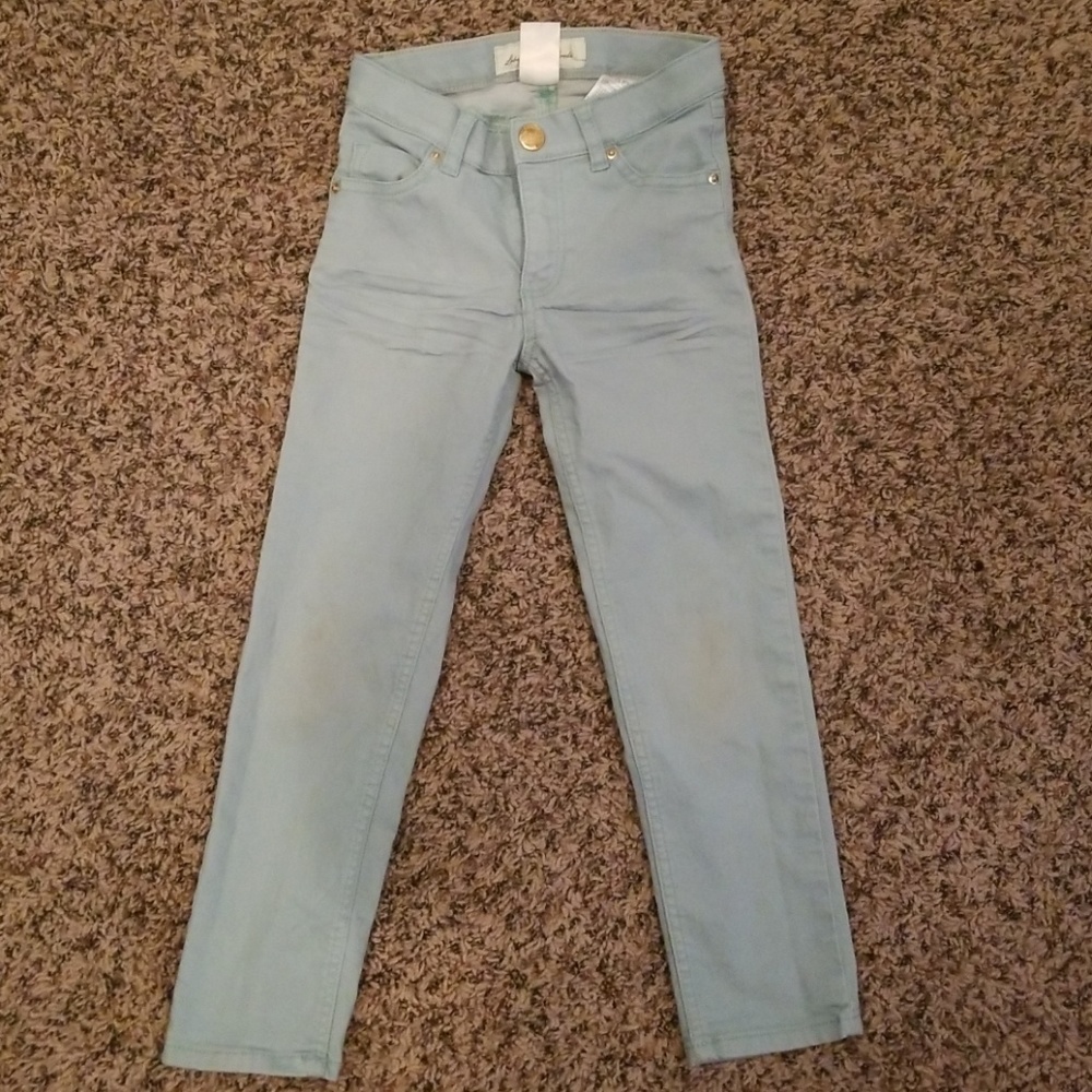 Cute light blue tealish pants girls